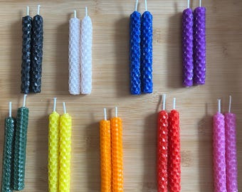 Chime Candles, Beeswax, Handmade, Ritual Candles
