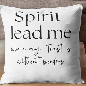 Spirit Lead Me SVG | Christian Quote Digital Download | PNG JPG for Cricut