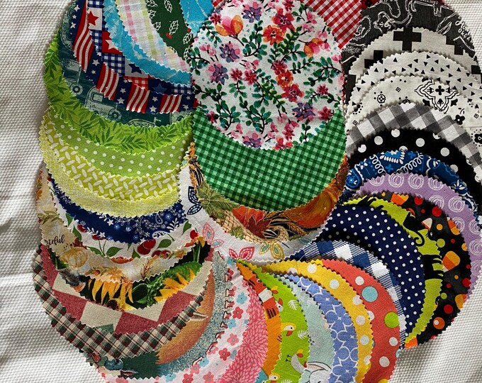 Fabric Rounds. Each 5 1/2