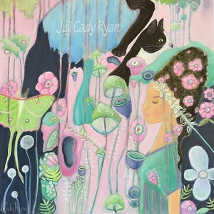 The Enchanted Dream Whimsical Art Poster Print, 4 Sizes