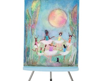 Girls in Tutus Whimsical Art Tripod or Table Lamp, Shade Included!