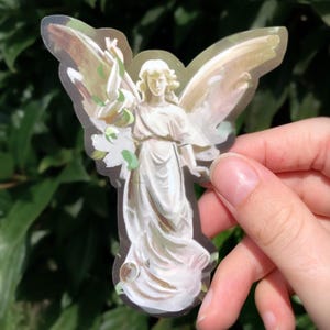 Statue art sticker | Digital nature original artwork | Handmade sticker