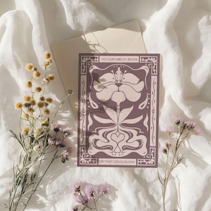 Muttertagskarte zum Ausdrucken – Bloom and Roots Boho-Folk-Design