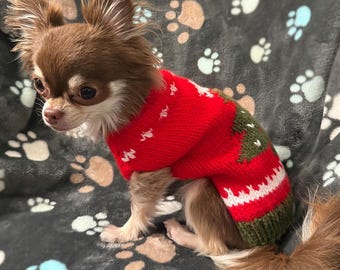 Christmas Sweaters for Little Dogs