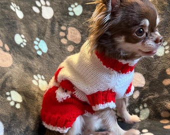 Santa Sweater for Little Dogs (S)