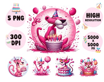ピンクパンサー - #1 svg、png、pdf、dxf - Etsy 日本