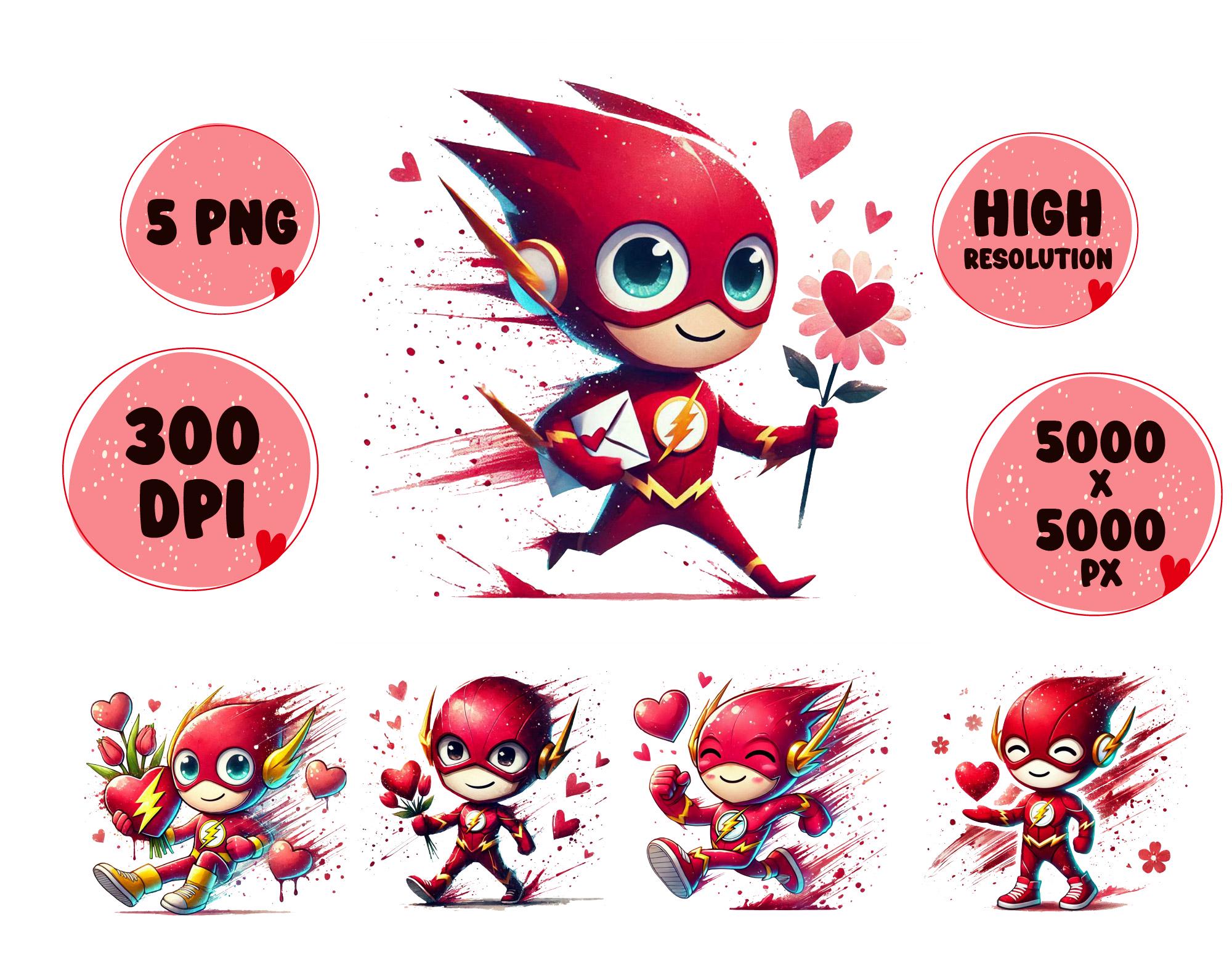 Superhero Flash PNG: Watercolor Splash Clipart (digital Download) - Etsy