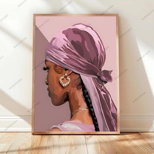 Black Woman Art, Trend art, Black Woman Wall Art, Black Girl Wall Art, digital wall art, Black girl art, Black poster art, black girl poster