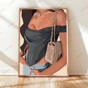 Black Woman Sneaker Art Porter, Black Girl Magic, Urban Art, Black Woman Wall Art, African Wall Art, Fashion Wall Art, Black Girl Art