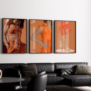 Black Art, Black Woman Wall Art Print, African Art, Black Women Art, Black Wall Art Black Girl, African American Art 3 Set Black Art Print.