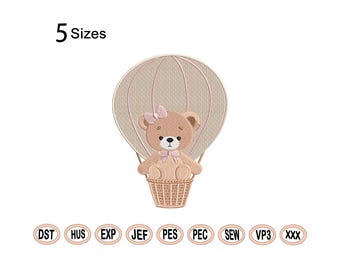 Bear embroidery designs Baby boy embroidery design  Cute Teddy Bear embroidery file Sitting Baby Teddy Bear Embroidery Design