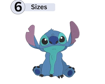 Baby Stitch Embroidery Machine File, Lilo Love Patterns (6 Sizes)