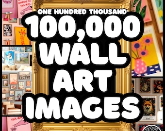 100,000 (100 thousand) Mega Wall Art Set, Printable Maximalist Gallery, Trendy Aesthetic Prints, Eclectic Posters Instant Digital Download