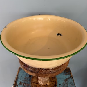 Vintage Enamel Wash Tub - Etsy
