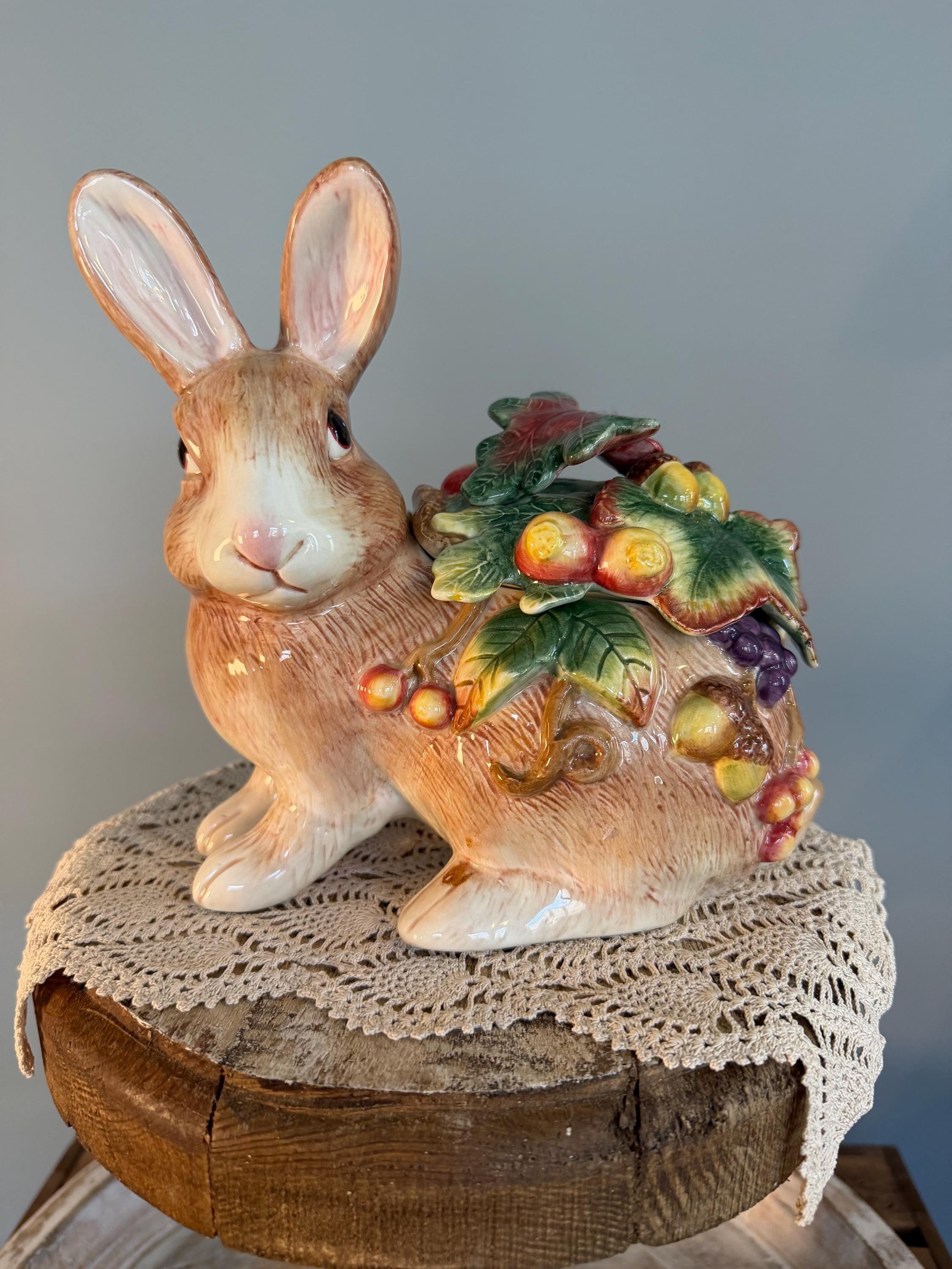 Fitz Floyd Rabbit Tureen - Etsy