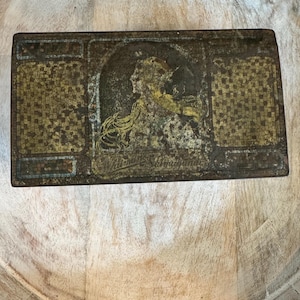 Vintage Withman Salmagundi Pralinen Dose Klappdeckel Anfang 1900 | Vintage Dekor | Vintage Dose