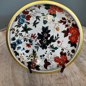 Vintage Daher Tin Tray Decorated Ware made in England | Vintage Tin Tray | Small Metal Tray | Collectible Tray | Vintage Metal Tray
