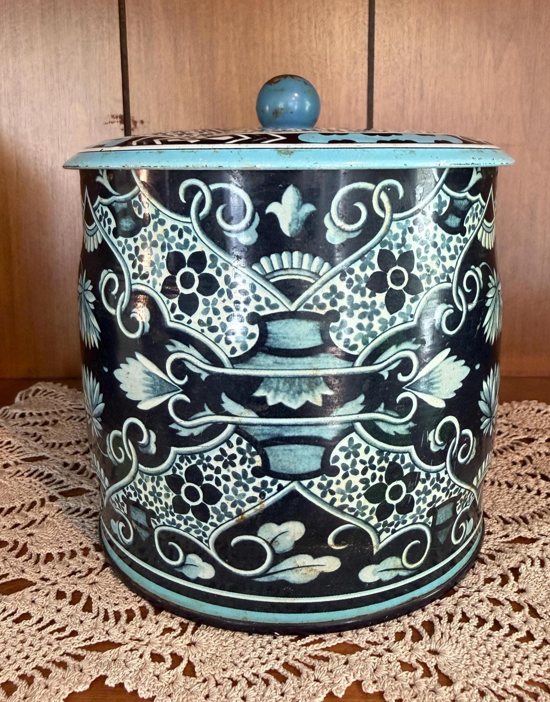 70s Tin Container - Etsy