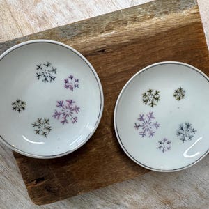 Vintage Harmony House Snowflake Butter Pats Made in Japan | Vintage Butter Pat | Butter Pat Made in Japan