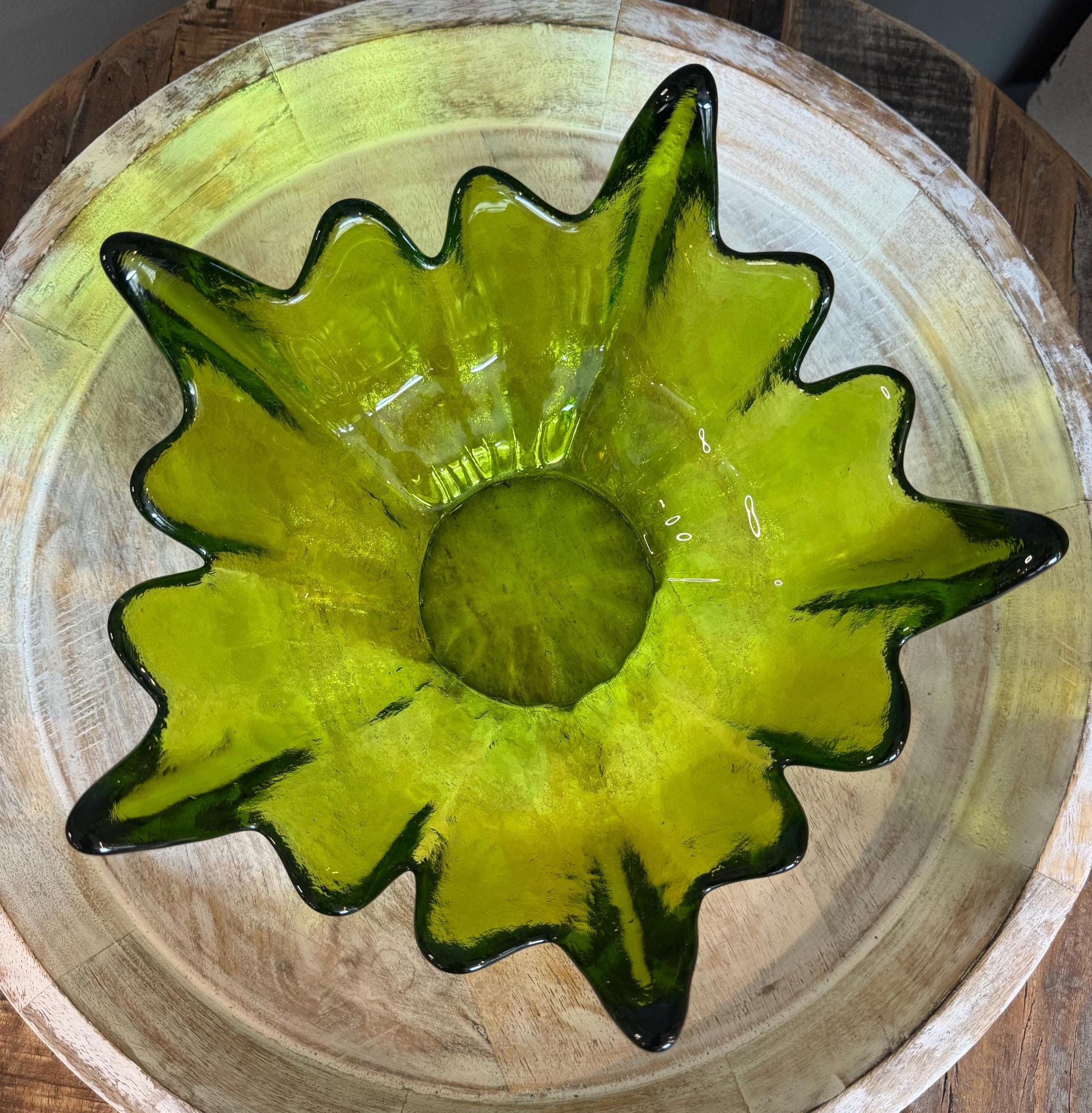 【70sビンテージ】VIKING グリーンガラス灰皿 ミッドセンチュリー 70sビンテージ】VIKING グリーンガラス灰皿 ミッドセンチュリー