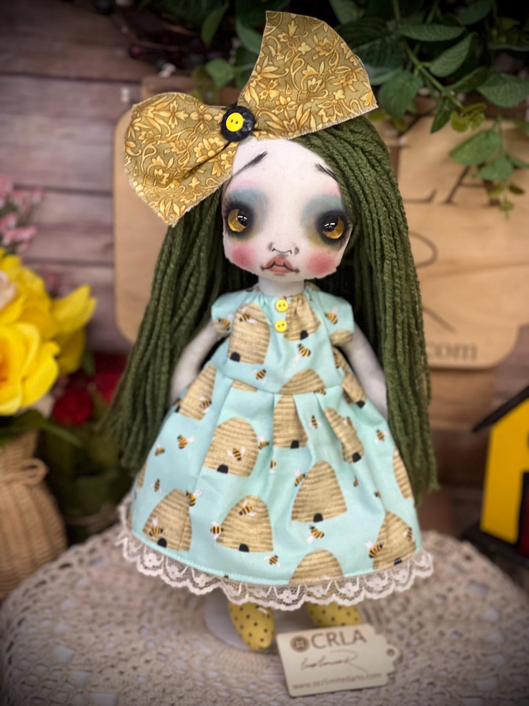 Creepy Cute Raggedy Doll HONEY Ooak/home Decor/follow Me Eyes/handmade ...