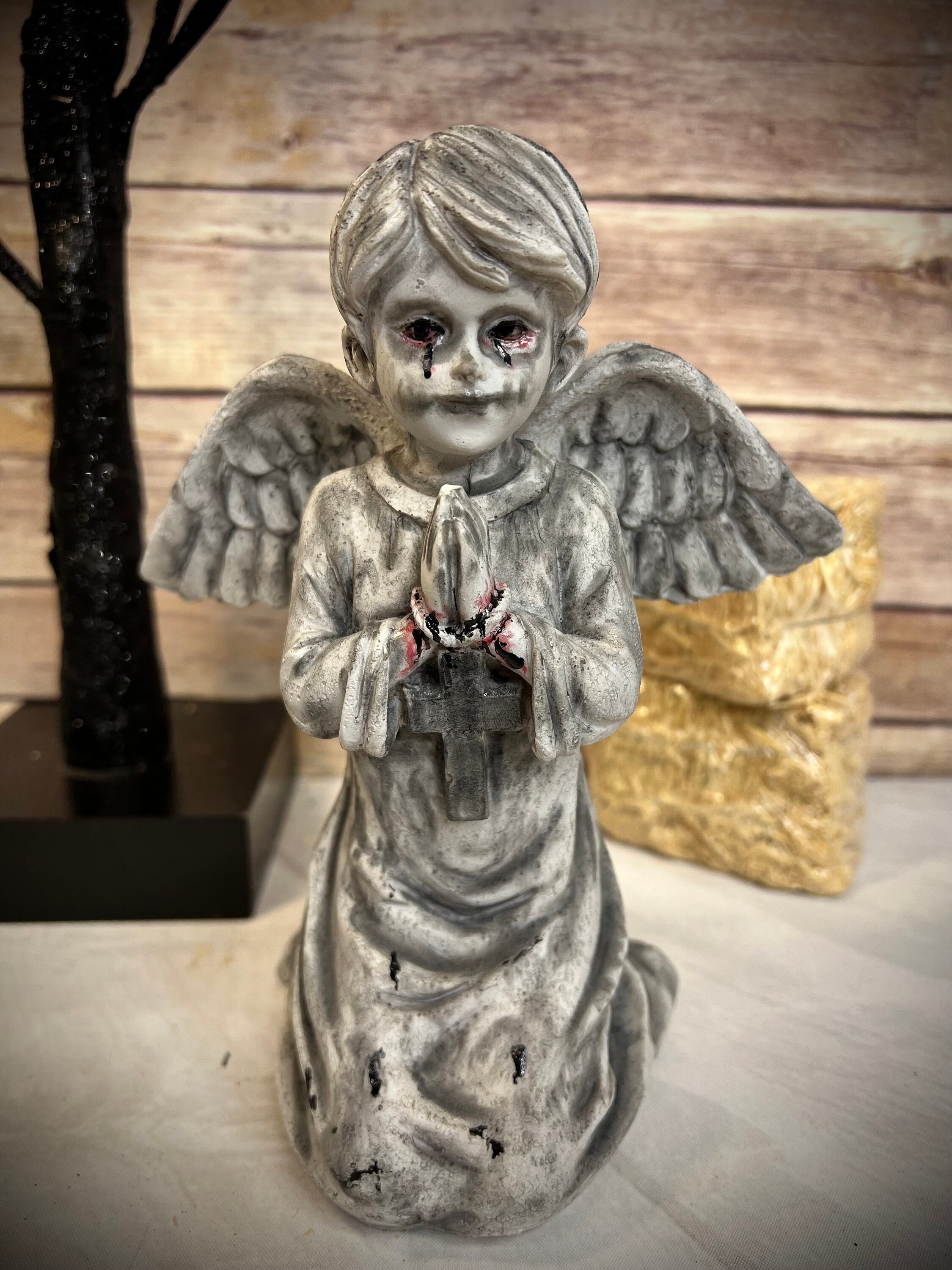 Angel Statue Crying Blood