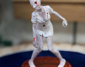 Silent Hill Nurse Doll: Hand-Painted 3D Printed Horror Figure