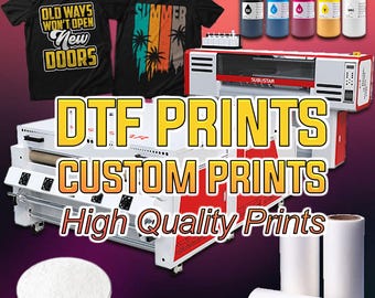 Full Color Custom DTF Print | DTF Transfer | Ready To Press Transfers | Wholesale DTF Print | Custom Heat Transfer | Direct To Film