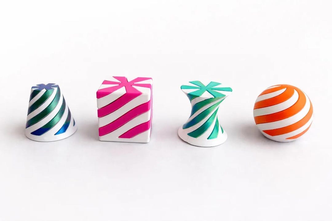 Fidget Toys Pack - 4 Fidgets! - Interlocking Spiral Fidget Toy - STL ...