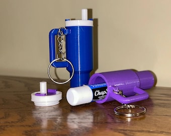 Mini Stanley Tumbler Chapstick Holder Keychain - Key chain - Chapstick Holder - STL file - Digital file