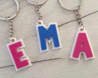 Alphabet letter keychain - Every Letter! - Keychain - STL file - Digital file