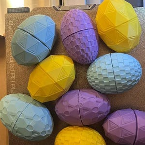 Easter Eggs -  3D Easter Egg  - Multiple designs! - STL file - Digital file