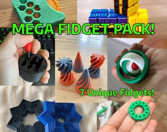 Pack de juguetes antiestrés MEGA - ¡7 juguetes antiestrés! - Archivo STL - Archivo digital