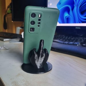 Funny Phone Stand -  Middle Finger Phone Stand  - 3d Holder - STL file - Digital file