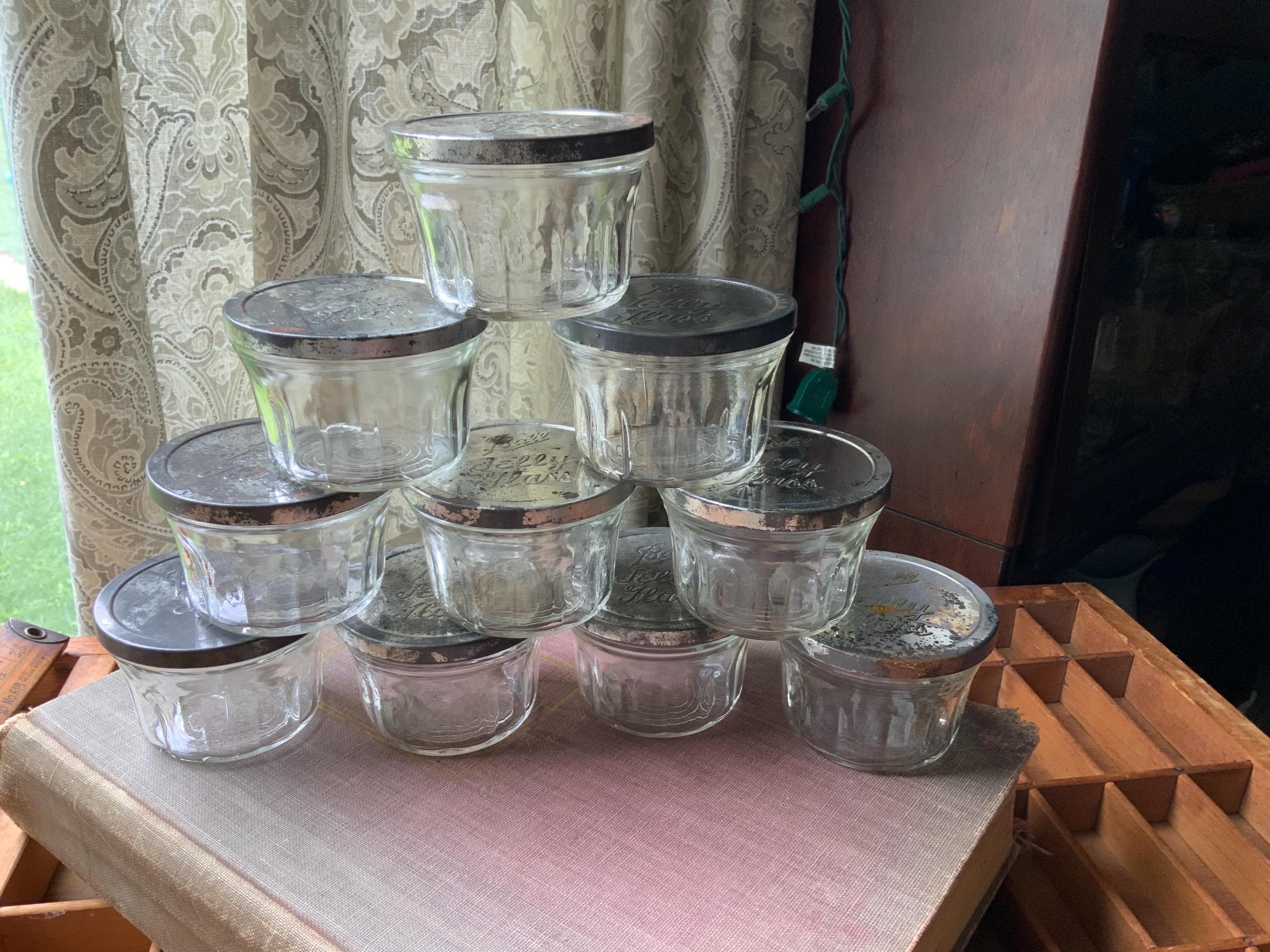 Ball JELLY GLASSES ボールジャー ガラスキャニスター12個 Ball JELLY