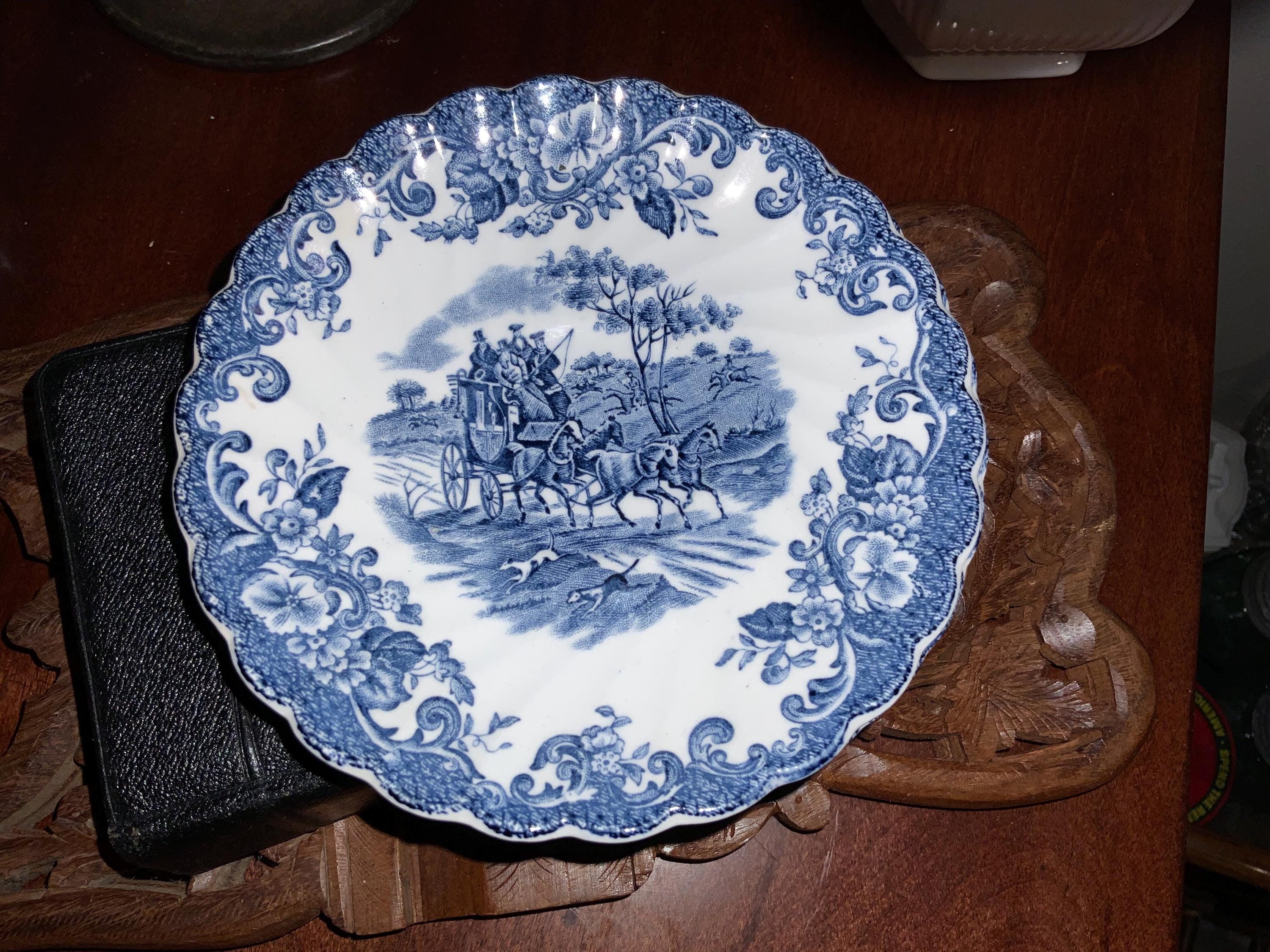Johnson Brothers Coaching Scenes Blue - Etsy