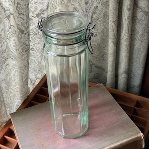 Vintage Italian Hermetic Glass Canister
