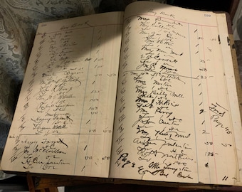 Antique Daybook/Journal With Entries from 1904 to 1907
