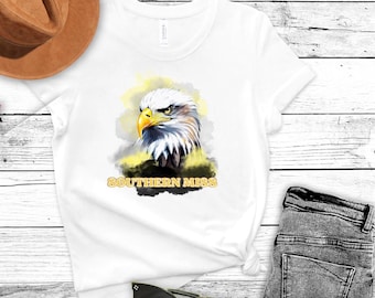 Southern Miss Eagles PNG: Watercolor Style (Digital Download)