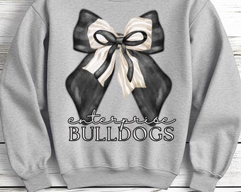 School Spirit PNG- Triple Stack Bow PNG- Go Dawgs