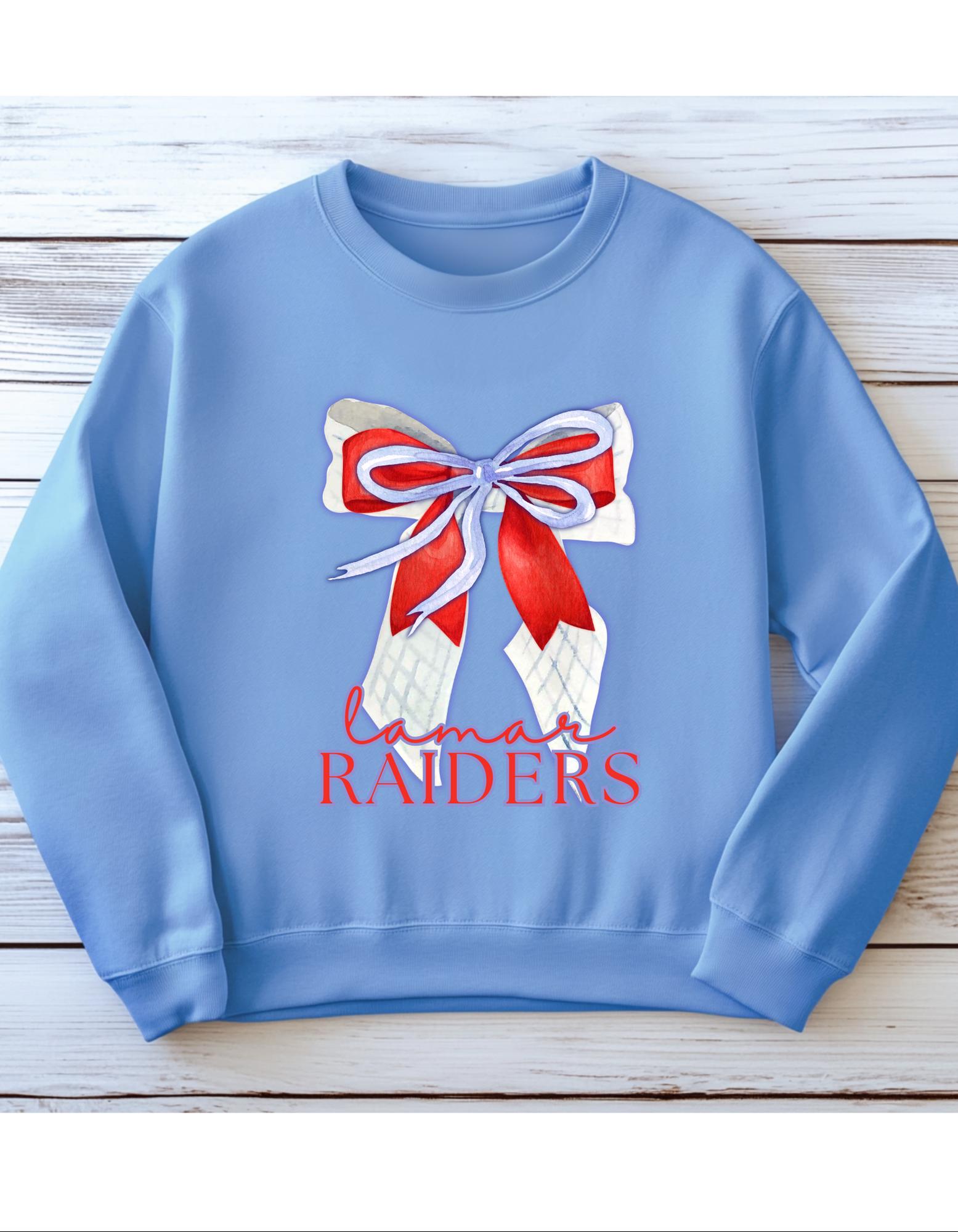 School Spirit PNG- Lamar Raiders- Triple Stack Bow
