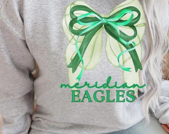 School Spirit PNG- MCC Eagles- Triple Stack Bow