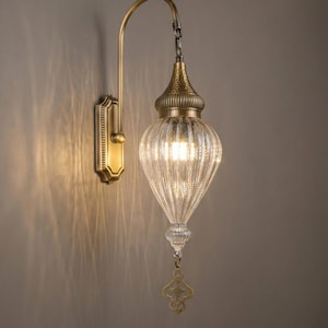 Handgefertigte osmanische Wandlampe, Antike Messing-Wandleuchte, Rustikale Wohnzimmerdeko, Farmhouse-Stil Wandlicht
