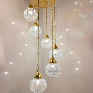 Luxury Home Chandelier Light Fixture, 6 Amazing Glass Shade Lighting