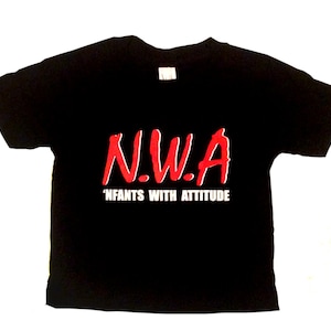 NWA "Nfants With Attitudes" t-shirt pour bébé
