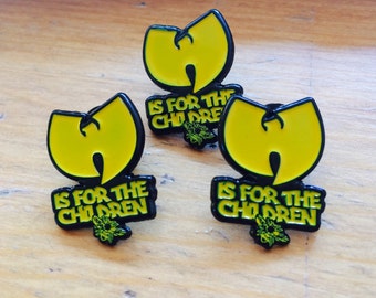 Wu is for the CHILDREN Soft Enamel Lapel Pin 1"