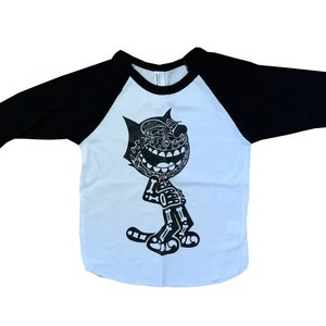 Felix The Gato Baseball kids Tee