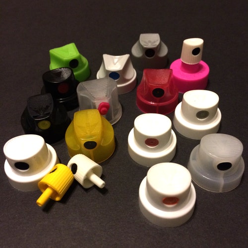 Lot of Spray Paint Can Caps Mixed Male Nozzles Tips NY Etsy
