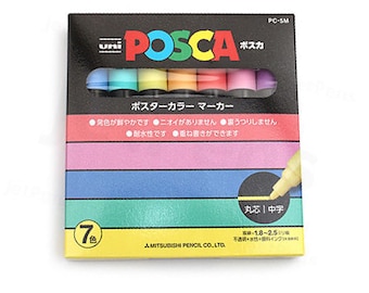 Posca PC-5 7pk Pastel Marker Set