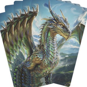 Éblouissez-vous avec les dragons ! Des cartes de poker uniques pour les fans de fantasy